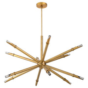 Ionis 42" LED Chandelier in Brushed Brass