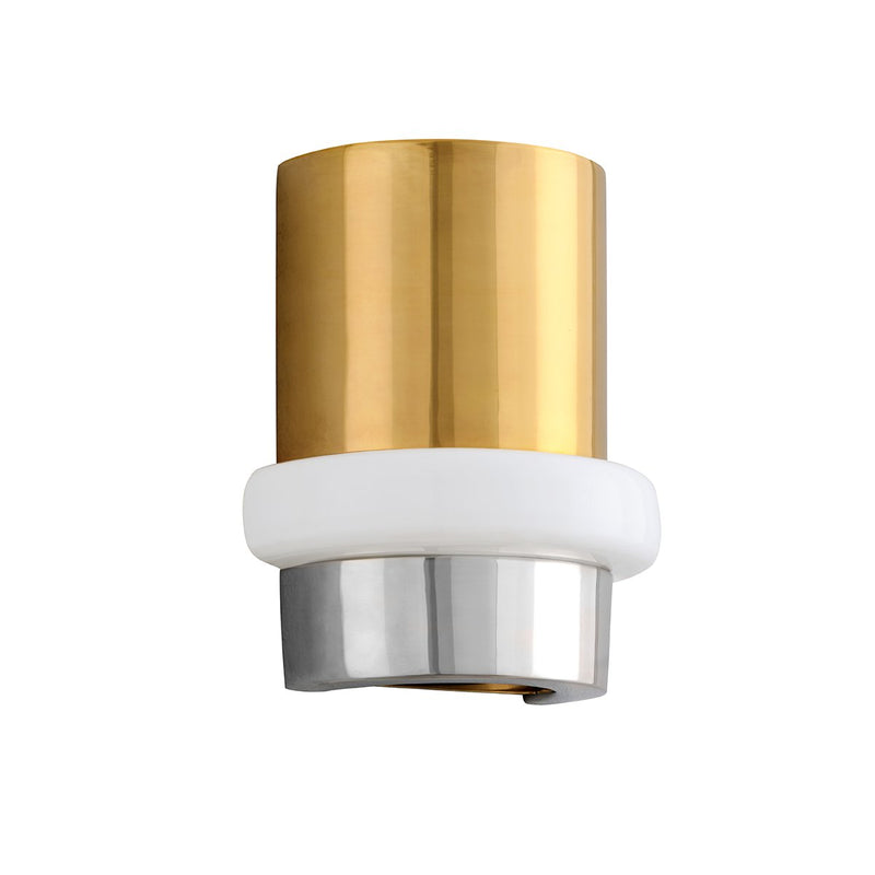 Beckenham Wall Sconce in Vintage Polished Brass And Nickel