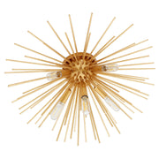 Electra 5 Light Ceiling Mount in Gold Leaf