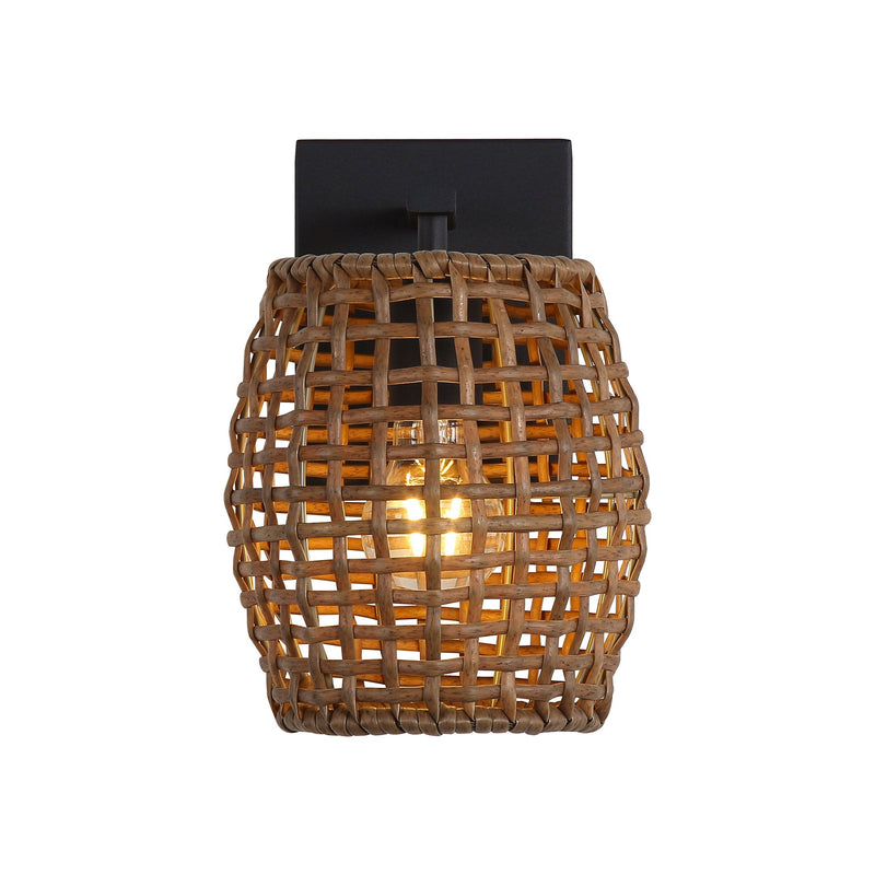Weavelight Wall Sconce in Natural Black