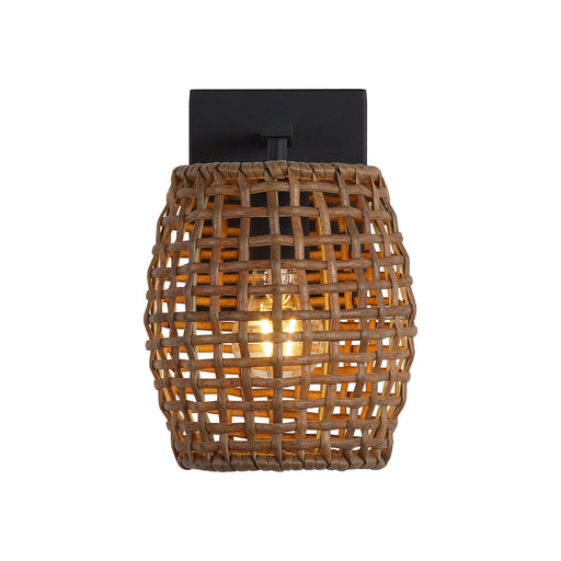 Weavelight Wall Sconce in Natural Black
