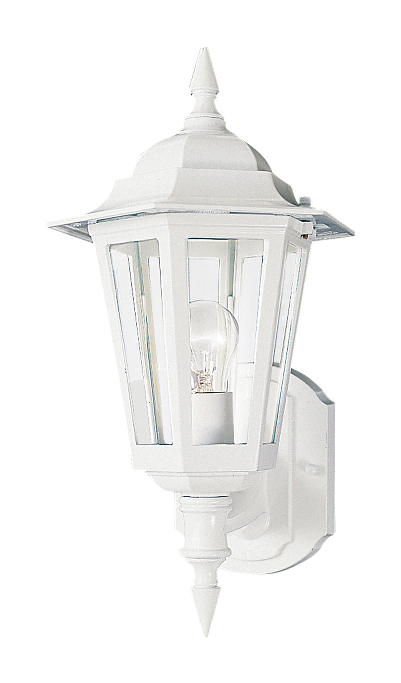 Builder Cast 17" 1 Light Outdoor Wall Lantern in White