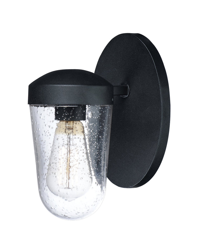 Lido 1 Light Outdoor Wall Sconce in Black