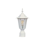 Builder Cast 1 Light Outdoor Post Lantern in White