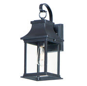 Vicksburg 1 Light Small Outdoor Wall Sconce in Black