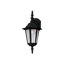 Builder Cast 15" 1 Light Outdoor Wall Lantern in Black