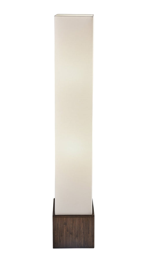 Sebu 2-Light Floor Lamp in Teak Brown Bamboo