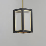 Neoclass 1 Light Outdoor Pendant in Black / Gold