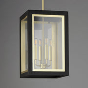 Neoclass 4 Light Outdoor Pendant in Black / Gold