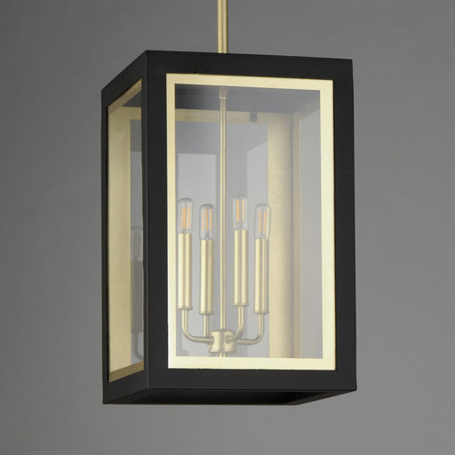 Neoclass 4 Light Outdoor Pendant in Black / Gold