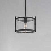 Belfry 1 Light Convertible Outdoor Pendant in Black