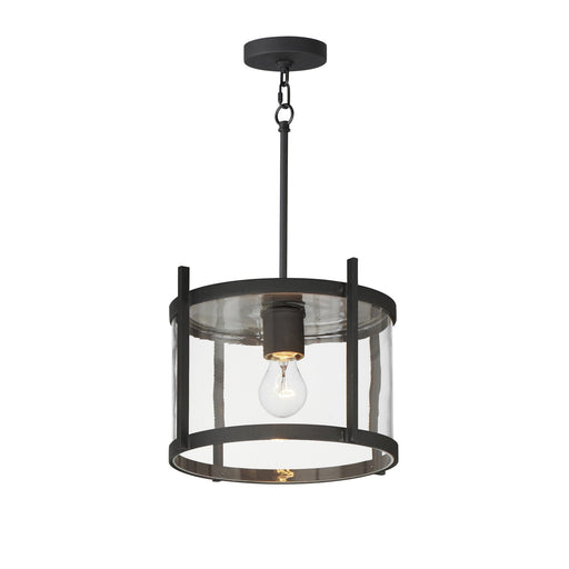 Belfry 1 Light Convertible Outdoor Pendant in Black
