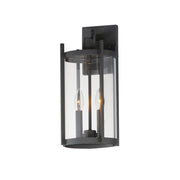 Belfry 2 Light Outdoor Wall Sconce in Black