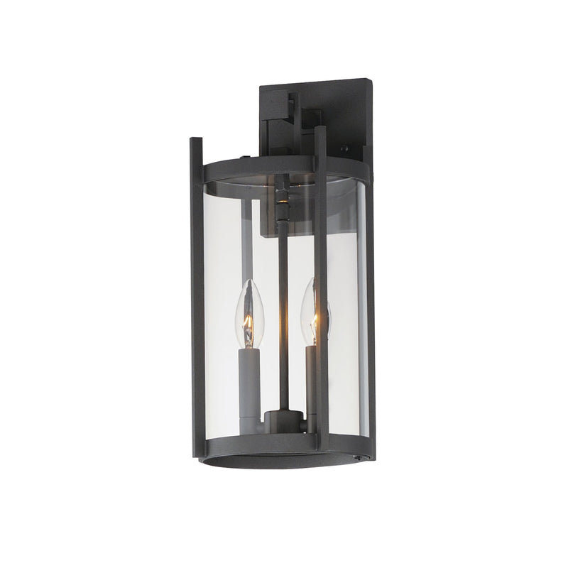 Belfry 2 Light Outdoor Wall Sconce in Black