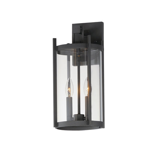 Belfry 2 Light Outdoor Wall Sconce in Black