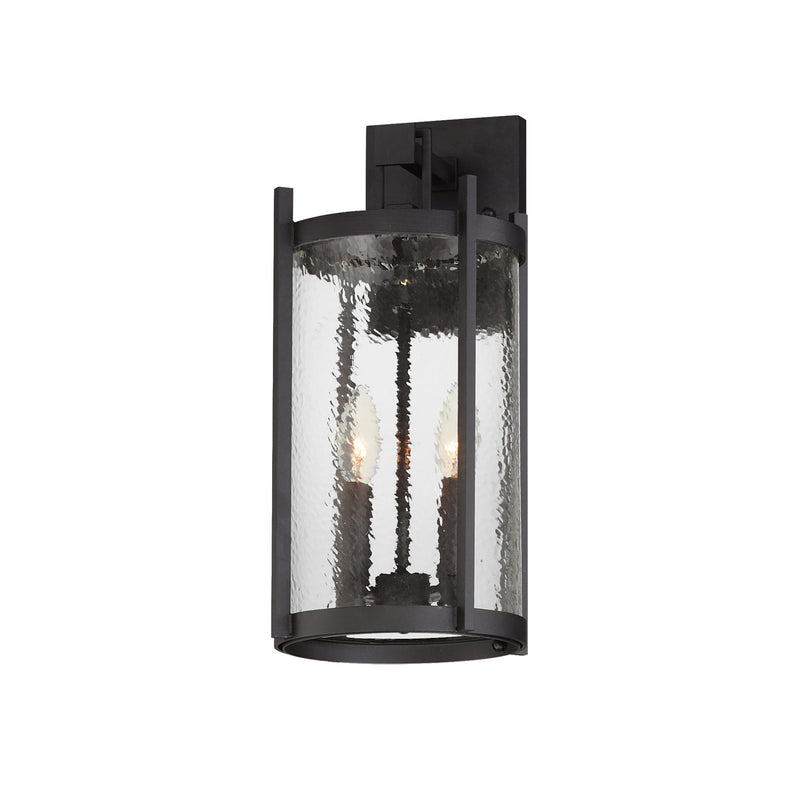 Belfry 2 Light Outdoor Wall Sconce in Black