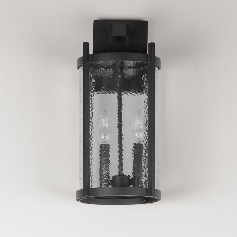 Belfry 2 Light Outdoor Wall Sconce in Black