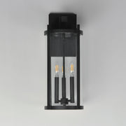 Belfry 3 Light Outdoor Wall Sconce in Black