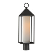 Aldous 1 Light Outdoor Post Lantern in Black