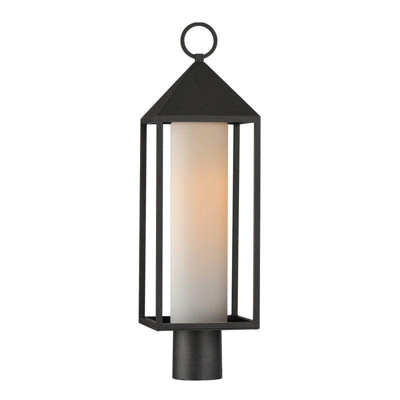 Aldous 1 Light Outdoor Post Lantern in Black