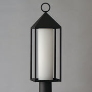 Aldous 1 Light Outdoor Post Lantern in Black