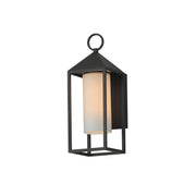 Aldous 1 Light Outdoor Wall Sconce in Black