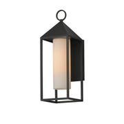 Aldous 1 Light Large Outdoor Wall Sconce in Black