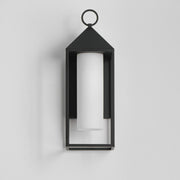Aldous 1 Light Large Outdoor Wall Sconce in Black