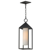 Aldous 1 Light Outdoor Pendant in Black