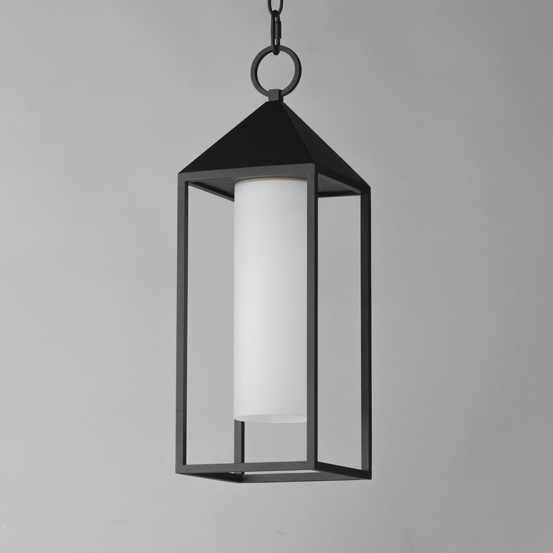 Aldous 1 Light Outdoor Pendant in Black