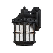 Nantucket 1 Light Outdoor Wall Lantern in Country Forge