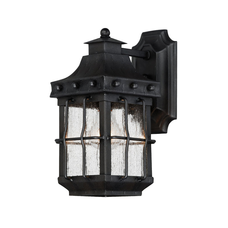 Nantucket 1 Light Outdoor Wall Lantern in Country Forge