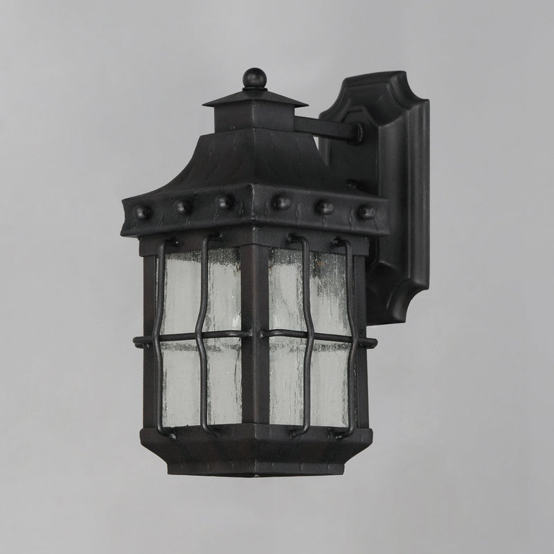 Nantucket 1 Light Outdoor Wall Lantern in Country Forge
