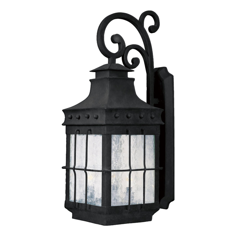 Nantucket 4 Light Outdoor Wall Lantern in Country Forge