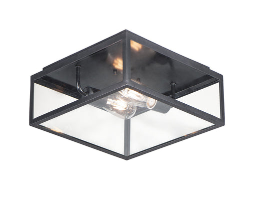 Catalina 2 Light Outdoor Flush Mount in Dark Bronze