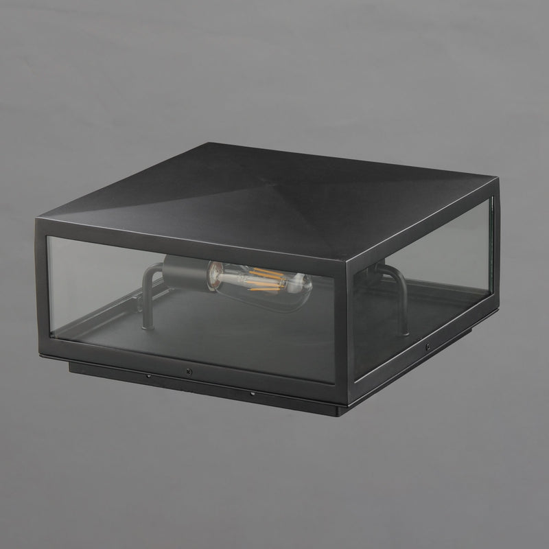 Catalina 2 Light Outdoor Ceiling Light in Dark Bronze
