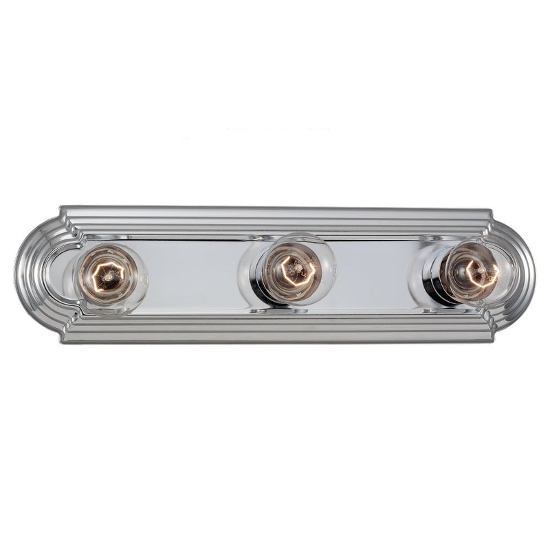 De-Lovely 3-Light Bath Vanity Light in Chrome