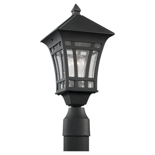 Herrington One Light Outdoor Post Lantern in Black