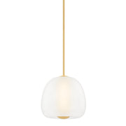 Scranton Small Pendant in Aged Brass