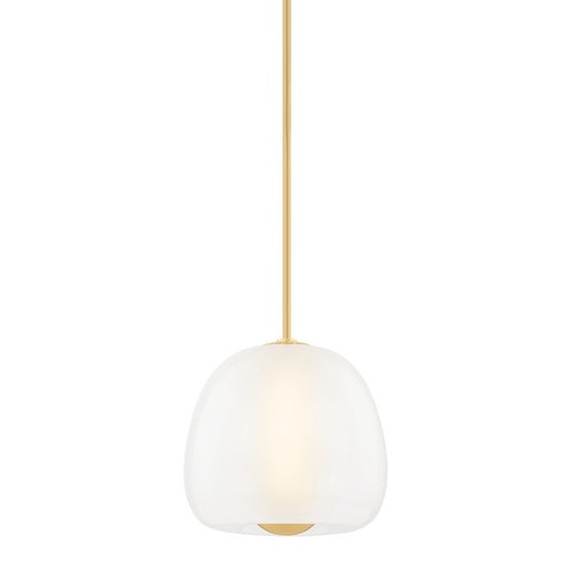 Scranton Small Pendant in Aged Brass