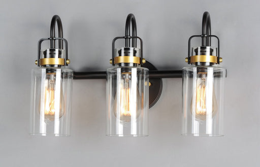 Magnolia 3 Light Bath Vanity Light in Bronze / Gold