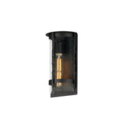Foundry 12" 1 Light Outdoor Wall Sconce in Black