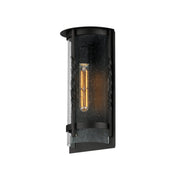 Foundry 16" 1 Light Outdoor Wall Sconce in Black