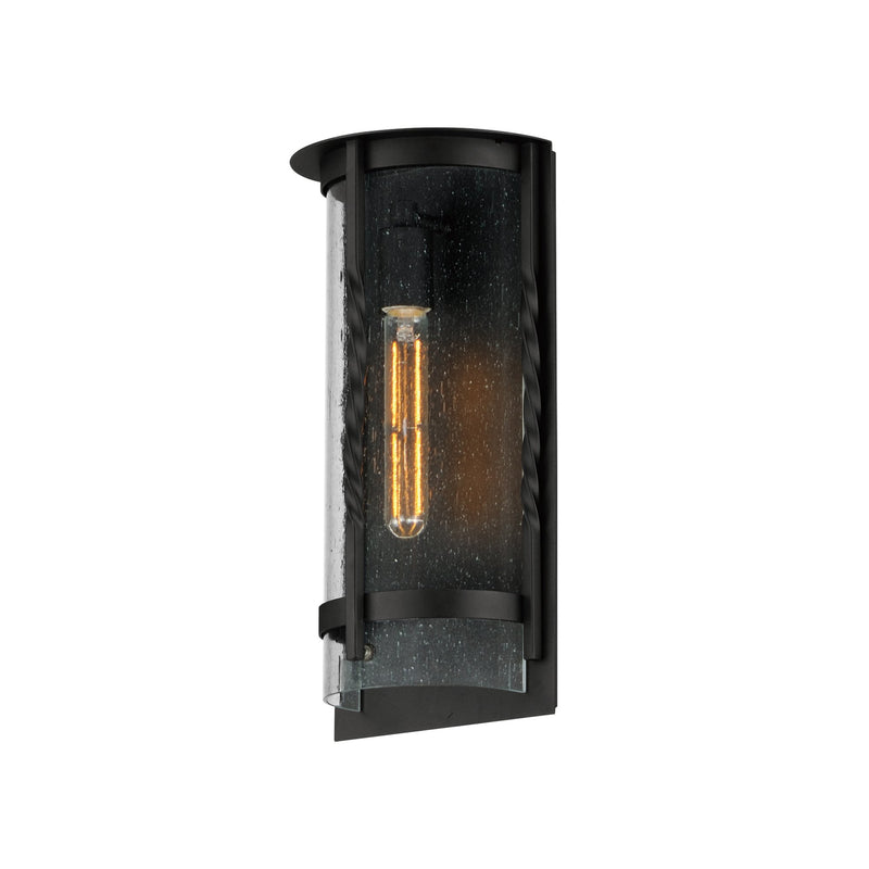 Foundry 16" 1 Light Outdoor Wall Sconce in Black