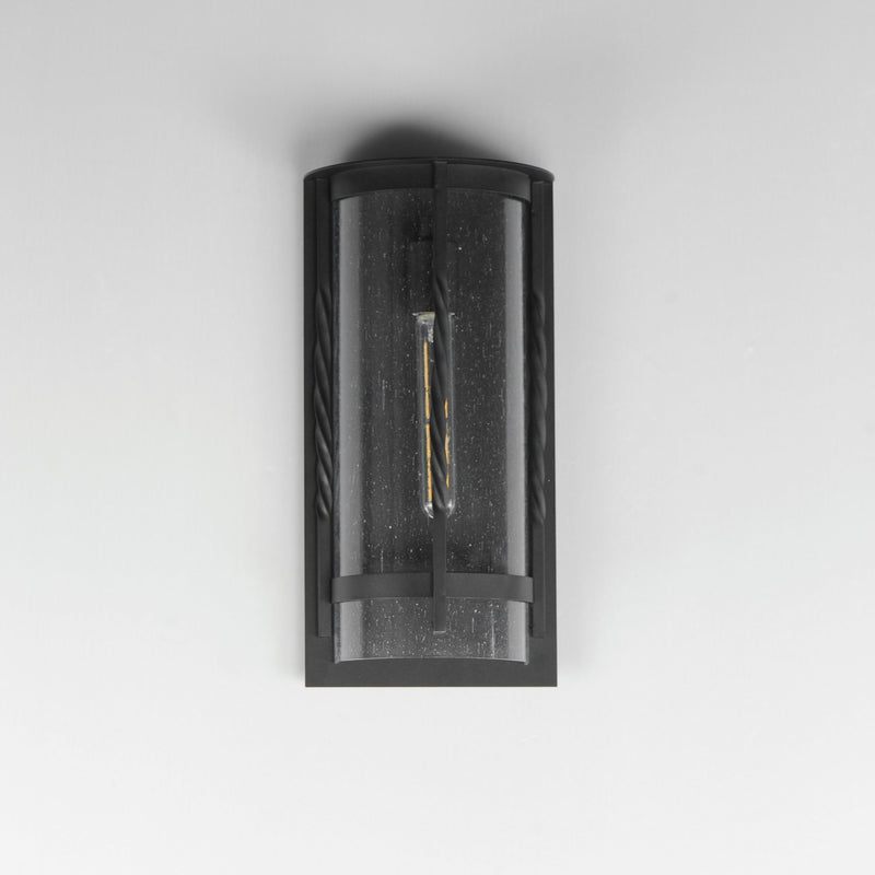 Foundry 16" 1 Light Outdoor Wall Sconce in Black