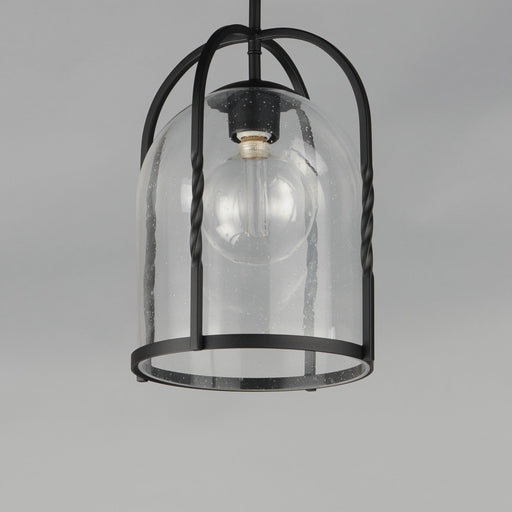 Foundry 1 Light Outdoor Pendant in Black