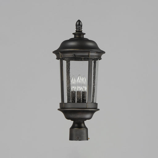 Dover Cast 21" 3 Light Outdoor Post Lantern in Bronze