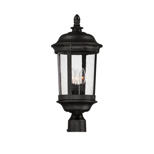 Dover Cast 21" 3 Light Outdoor Post Lantern in Bronze