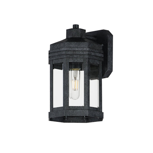 Wright 1 Light Small Outdoor Wall Sconce in Black Patina