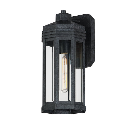 Wright 1 Light Outdoor Wall Sconce in Black Patina